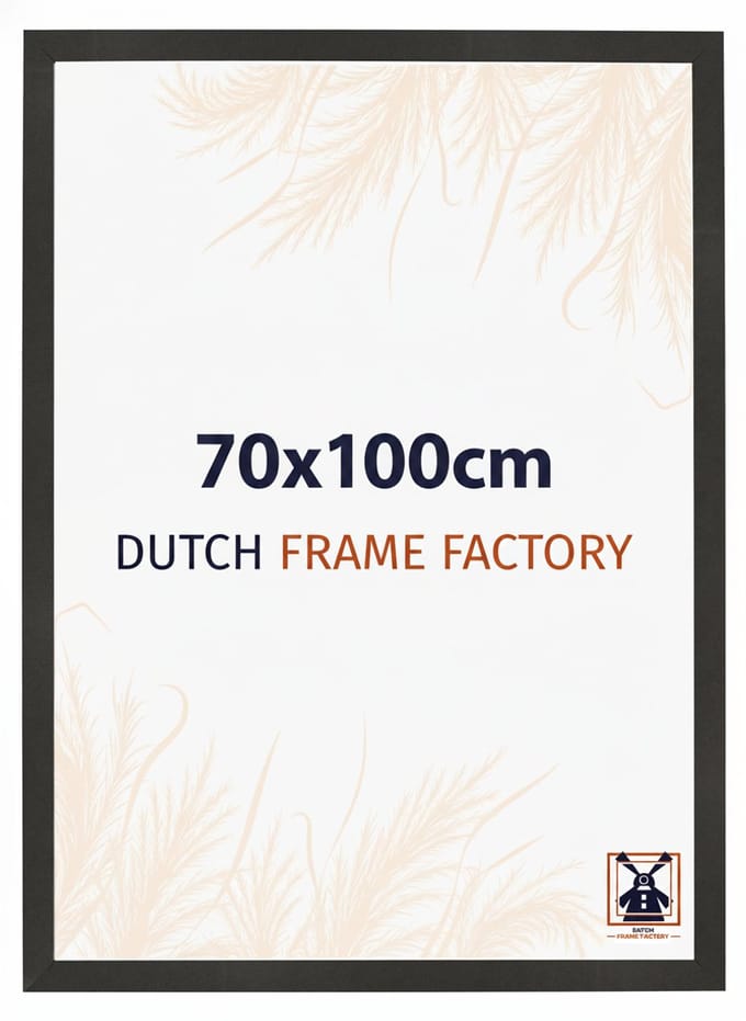 Fotolijst 70x100 cm - MDF - Zwart Mat - Benno