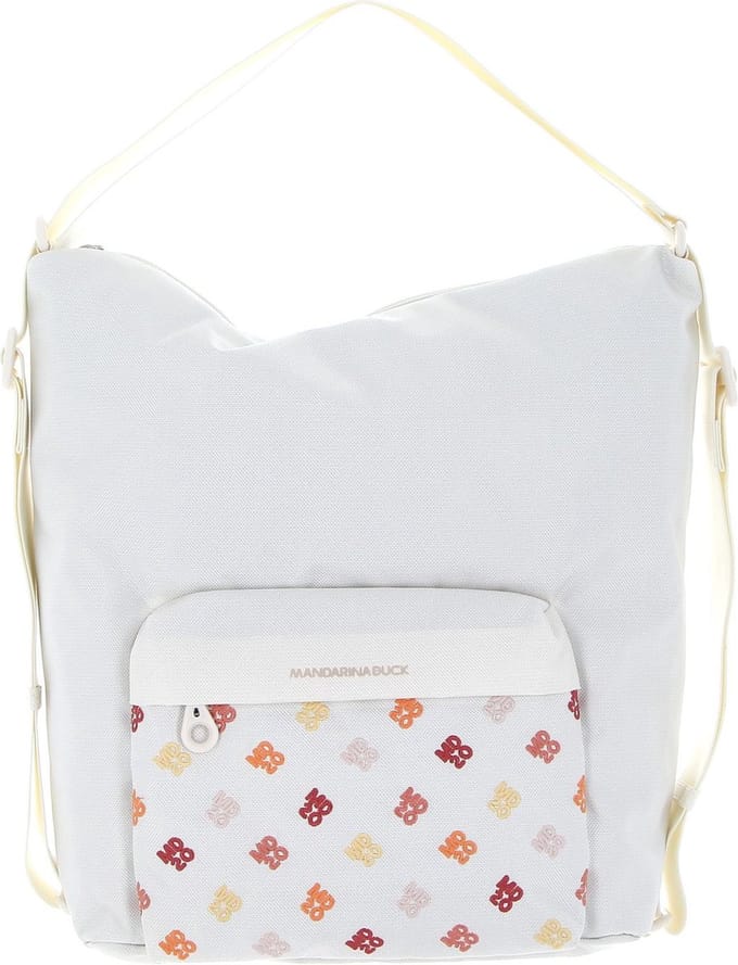 MANDARINA DUCK Rugzak Schoudertas MD20 Blossom Hobo / Backpack Optical White Crème