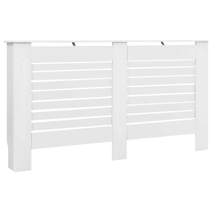 vidaXL Radiatorombouw 152x19x81.5 cm MDF wit