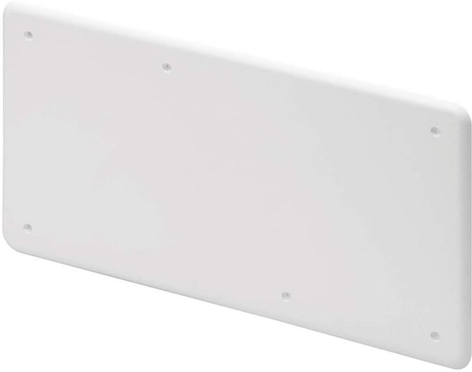 Afdekplaat met schroeven voor verdeeldoos 296 x 153 mm maat 7