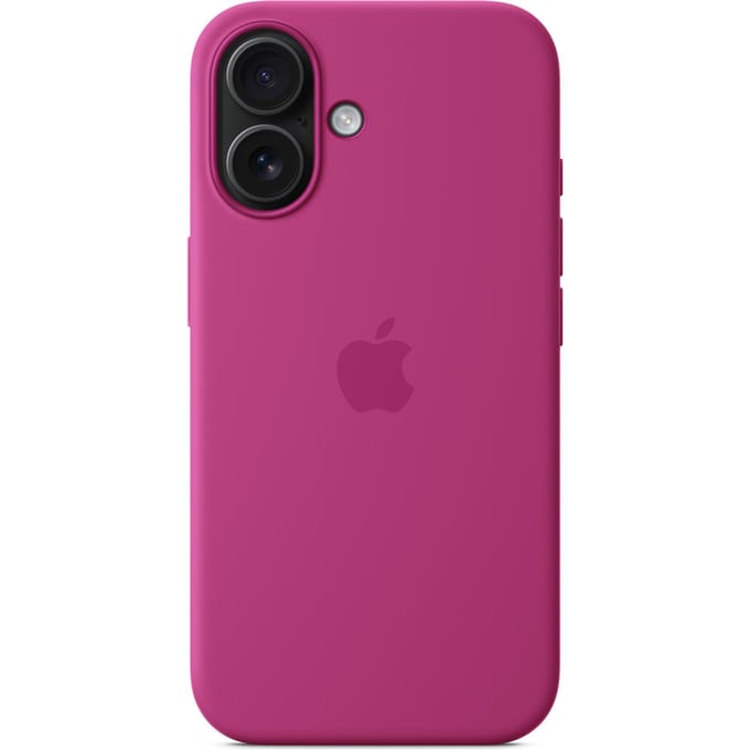Apple Silicone Backcover MagSafe voor de Apple iPhone 16 - Fuchsia