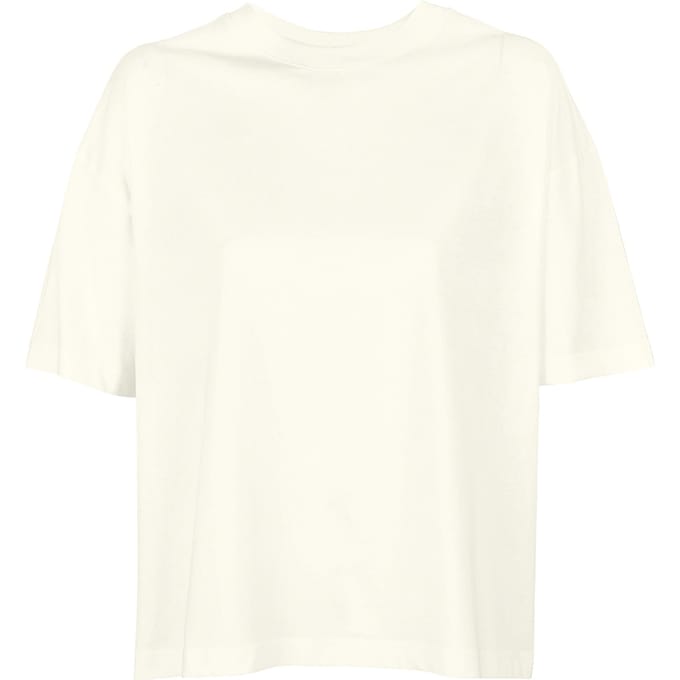 SOLS Dames/Dames Boxy Organic Oversized T-shirt (Gebroken wit)