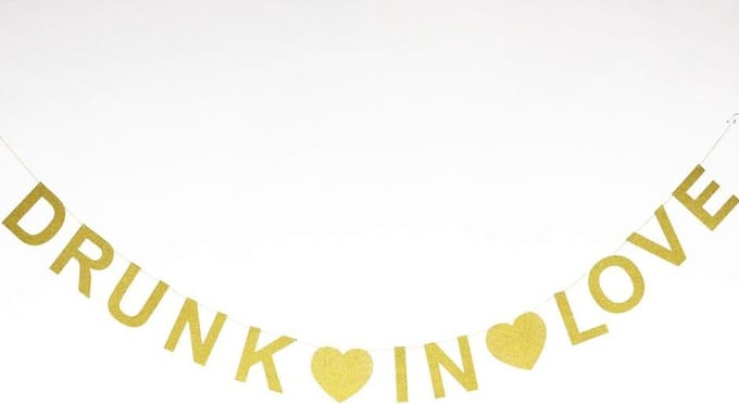 Drunk in Love slinger | Goud - Glitters - Bruiloft
