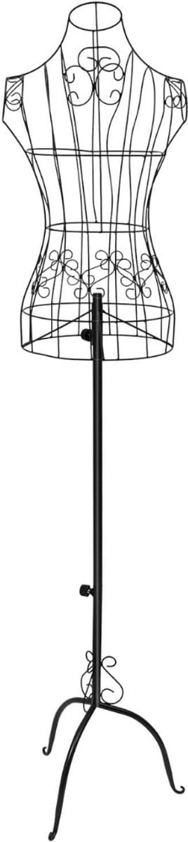 RUX® Verstelbare Paspop - Etalagepop - Paspop - Zwart - 68cm x 36cm x 160cm