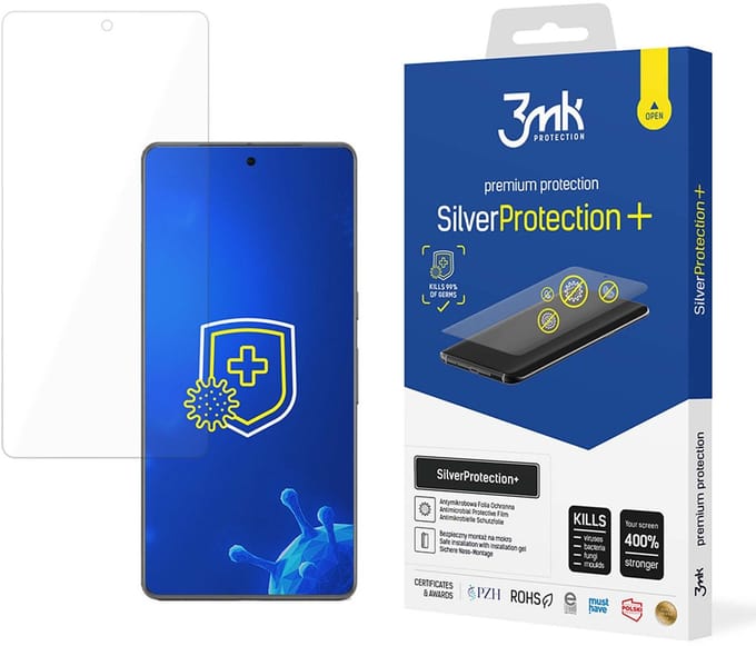 Folie geschikt voor Google Pixel 7 Pro Antibacterieel 3mk SilverProtection+