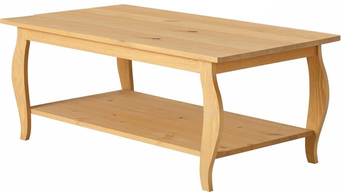 Mira-Salontafel - 1-plank - Grenen