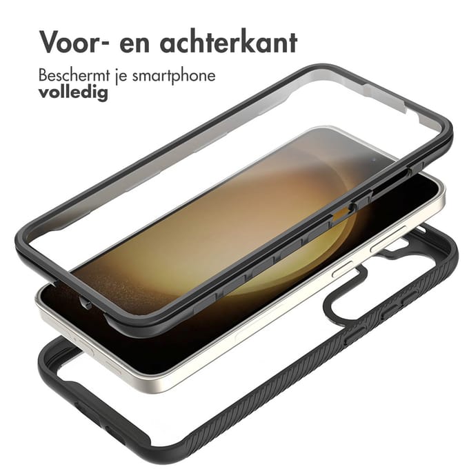 imoshion Hoesje - Geschikt voor Samsung Galaxy S24 Plus - 360° Full Protective Case - Zwart