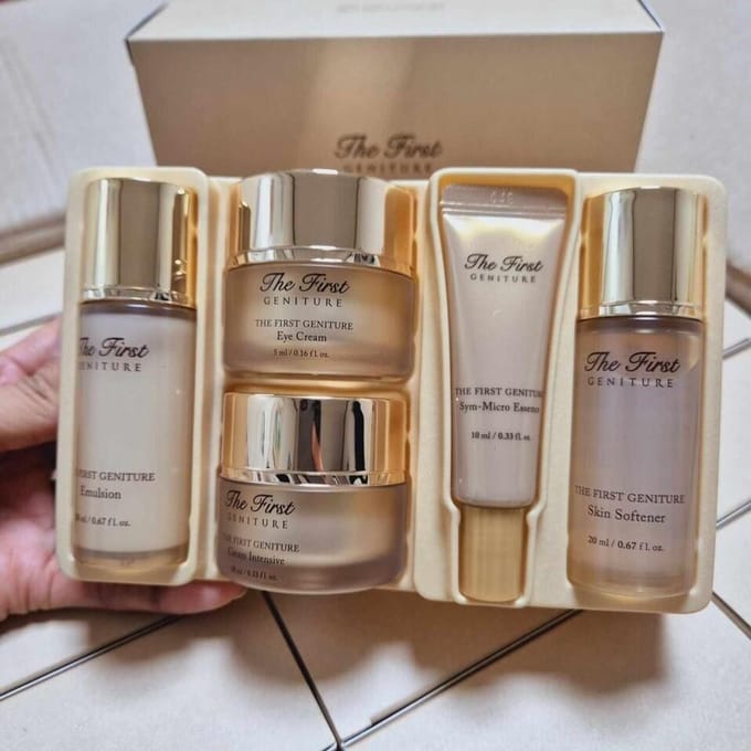 O:HUI The First Geniture Coffret Spécial 5 articles Cosmétiques de Luxe MAGASIN AUTHENTIQUE beige