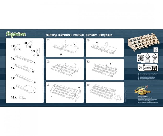 Schipper - Hobbypakket - Organizer voor schilderen op nummer