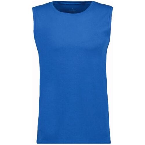 Ragman Ondermode Athletic Jersey Shirt Round Neck Blauw / male