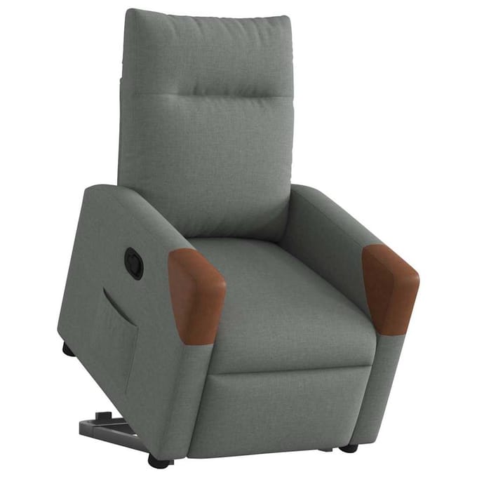 Verstelbare Opsta-hulp Fauteuil, Donkergrijs, Bekleed met Stof