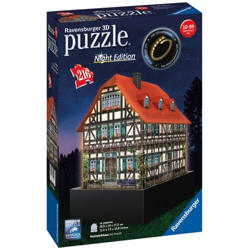 Ravensburger Fachwerkhaus Night Edition- 3D puzzel gebouw - 216 stukjes