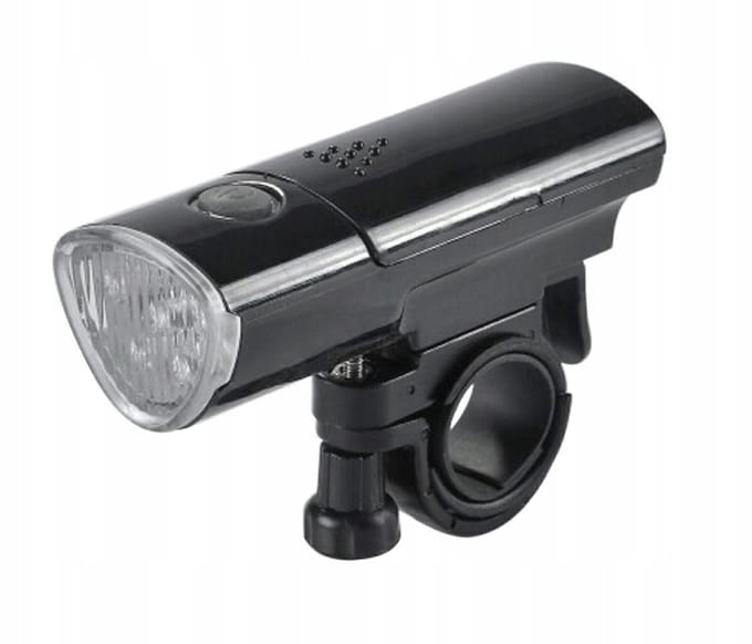 Fietslamp Voorzijde Zwart 5 LED Super White