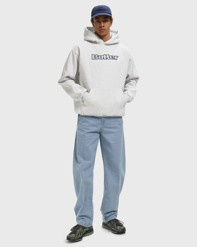 Stripe Logo Applique Pullover Hood