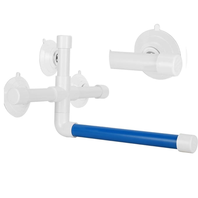 Papegaaien Douche Standaard Stang Huisdier Vogel Stevige Vorm Stok met Zuignap Badspullen white