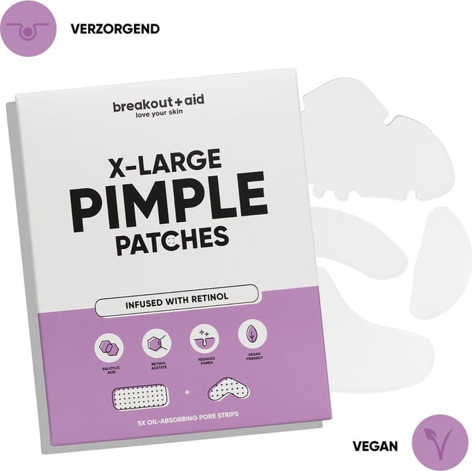 Pimple Patch XL - Puisten en Acne Patch - Pimple Patches - Nose Patch - Puisten Verwijderaar Extra Groot