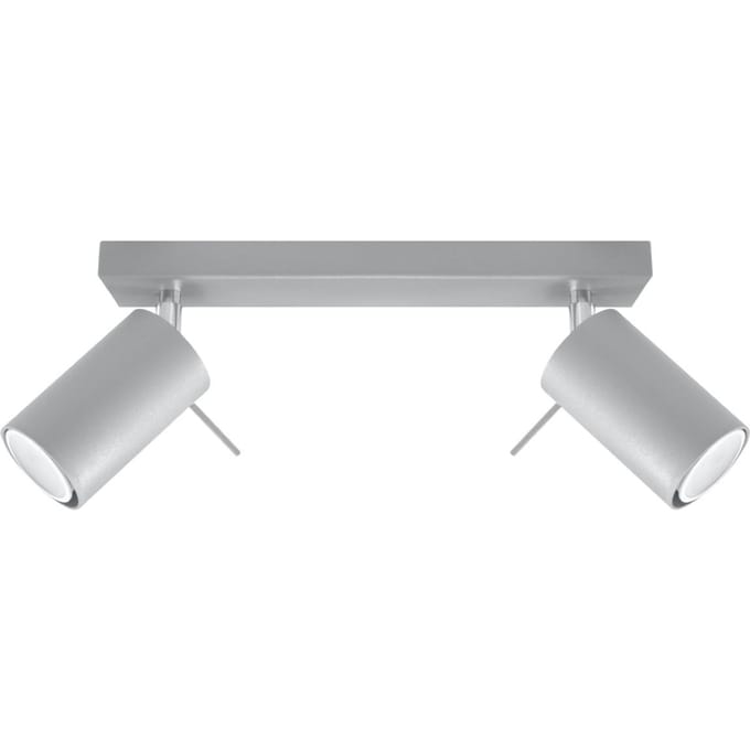 Sollux Lighting Plafondlamp Ring - GU10 - grijs - staal - 16x30x6cm