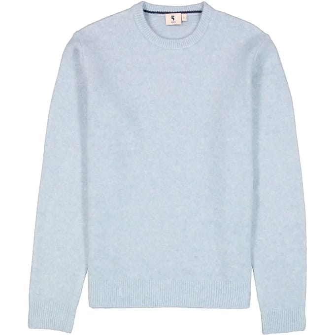GARCIA Heren Effen Trui Blauw Lange mouw