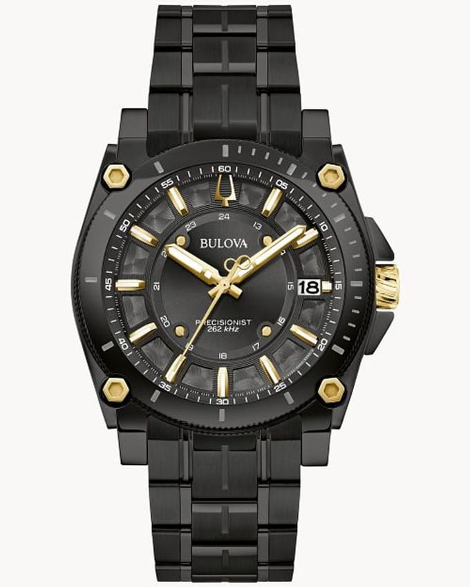 Bulova Precisionist Icon 98B408 Horloge - Staal - Zwart - Ø 40 mm