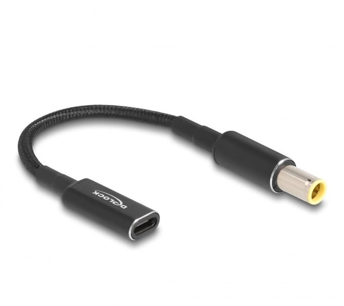 USB-C naar IBM en Lenovo notebook laadadapter | 7,9 x 5,5mm (met pin) | 0,15 meter