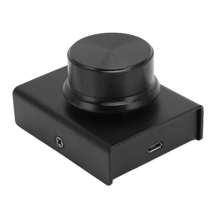 USB Volumeregeling Computervolumeknop Afstandsbedieningsknop voor Win 10 8 7 voor Vista black
