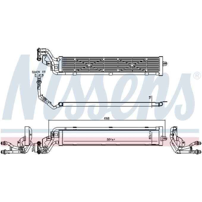 Radiator NISSENS 606268