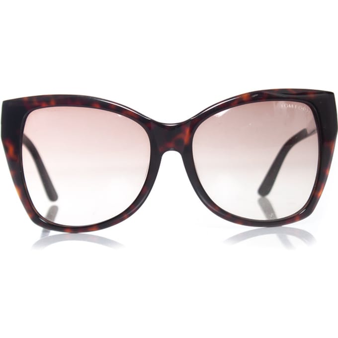 Bruine oversized Carli zonnebril