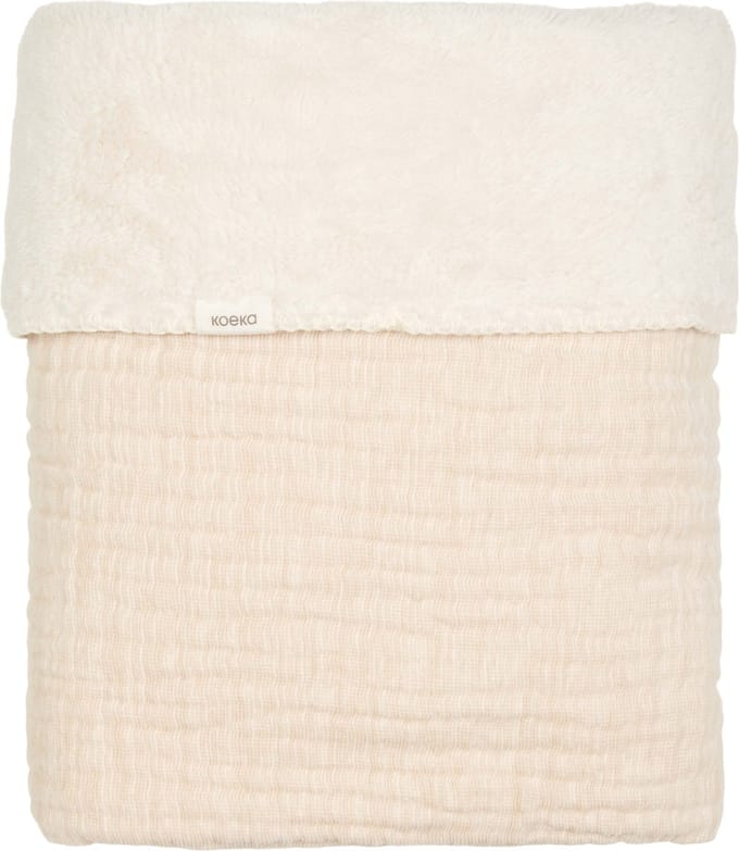 Koeka wiegdeken teddy Rivoli warm white 75x100