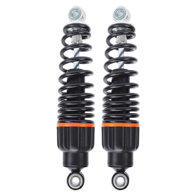1 Paar Schokdempers 265mm High Performance Demping Veer voor 47cc 49cc 50cc 70cc 90cc 110cc 125cc Dirt black