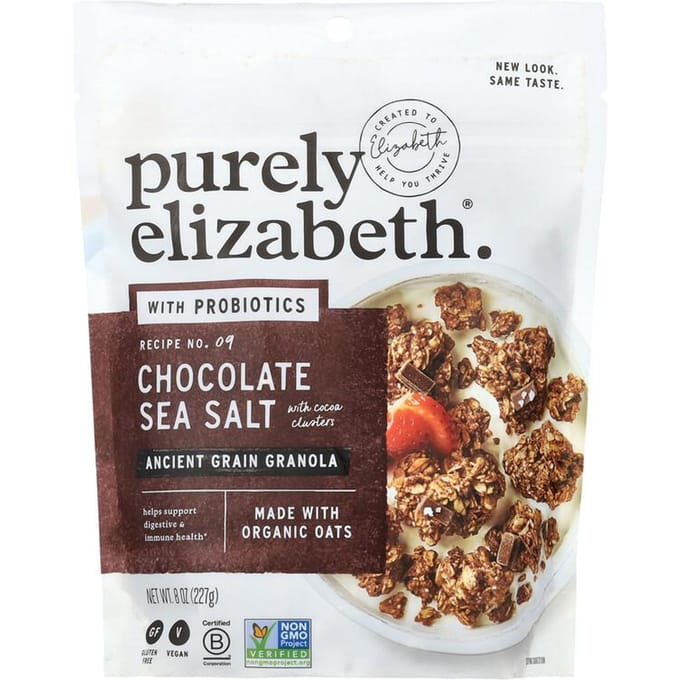 Oud Graan Granola met Probiotica. Chocolade Zeezout met Cacaoklusters, 8 oz (227 gr)