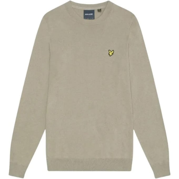 Lyle & Scott salie uniform bruine pull-over trui met ronde hals