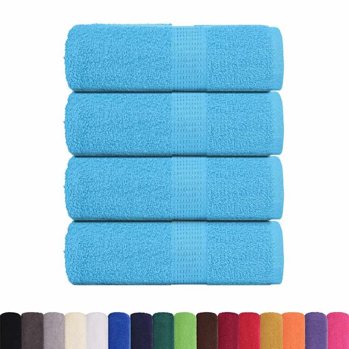 vidaXL - Washandjes - FROGN - 4 - st - 30x30 - cm - 360 - g/m² - turquoise