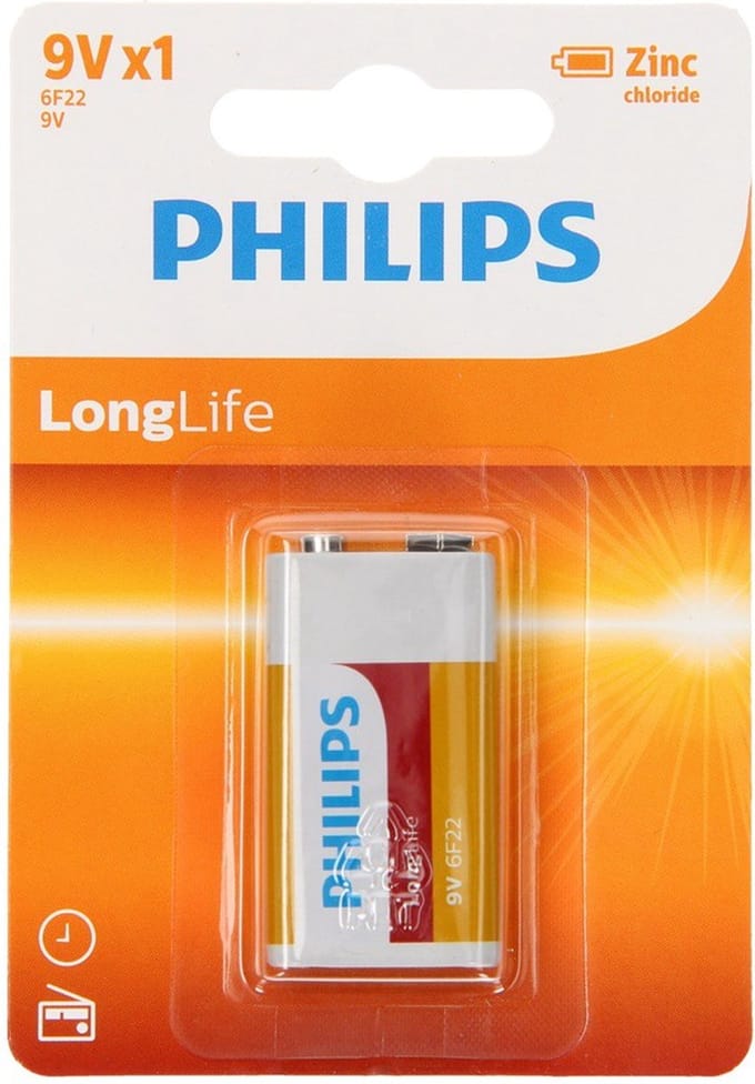 Philips Longlife 9v 6F22
