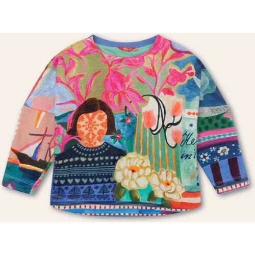 Oilily Harpy Sweater- maat110/5yr Wedgewood