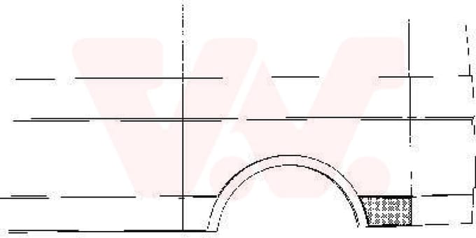 Van Wezel - ACHTER SCHERM VOOR VW LT 1982-1996 ARC133874VWAN