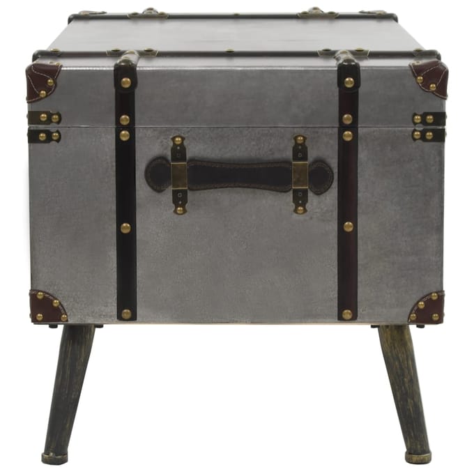 vidaXL - Salontafel - 102x51x47,5 - cm - MDF - en - aluminium