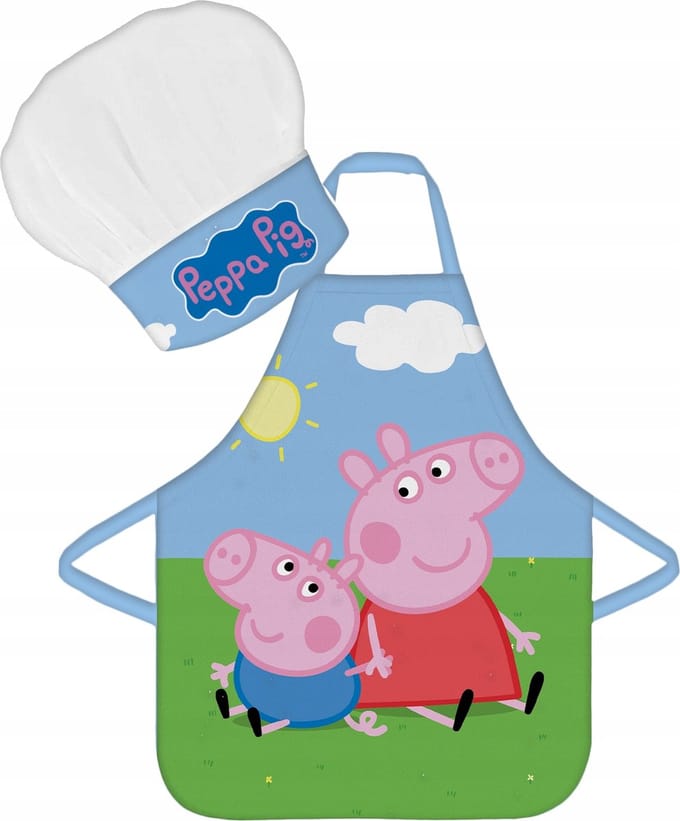 Peppa Pig kok set - kook set - schort & muts
