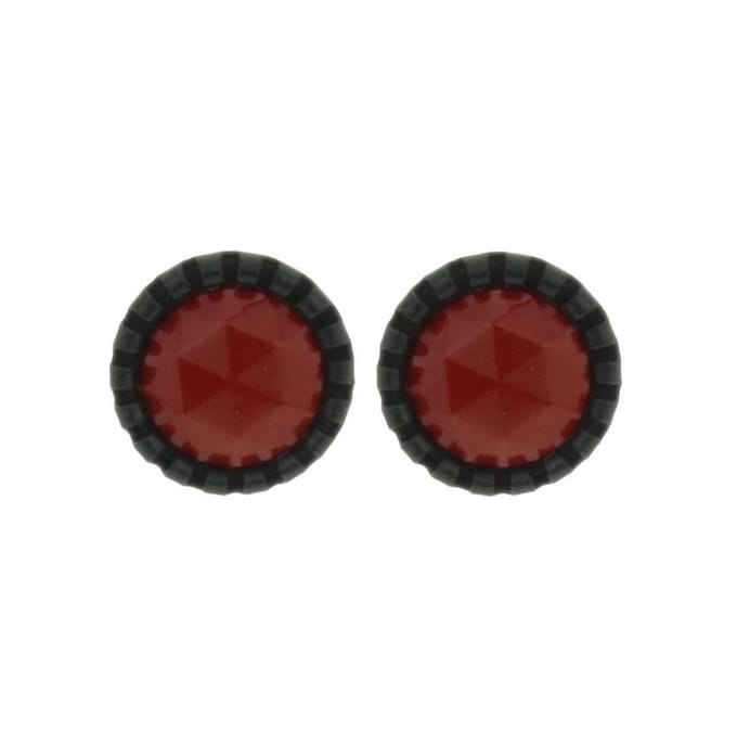 Behave - Oorstekers - Rond 1,3 cm - donker rood