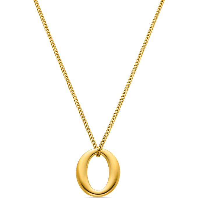 Luxenter Ausa collier in 18k geelgouden afwerking