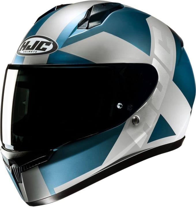 HJC C10 Tez Wit Turquoise Blauw Integraalhelm - Helm