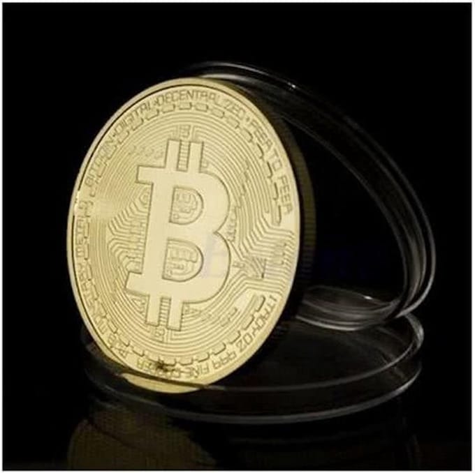 Bitcoin Munt - Goud Kleur - 1 st - Heble