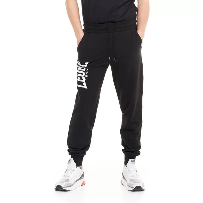 Leone Big Logo Jogginghose Black/White-3XL