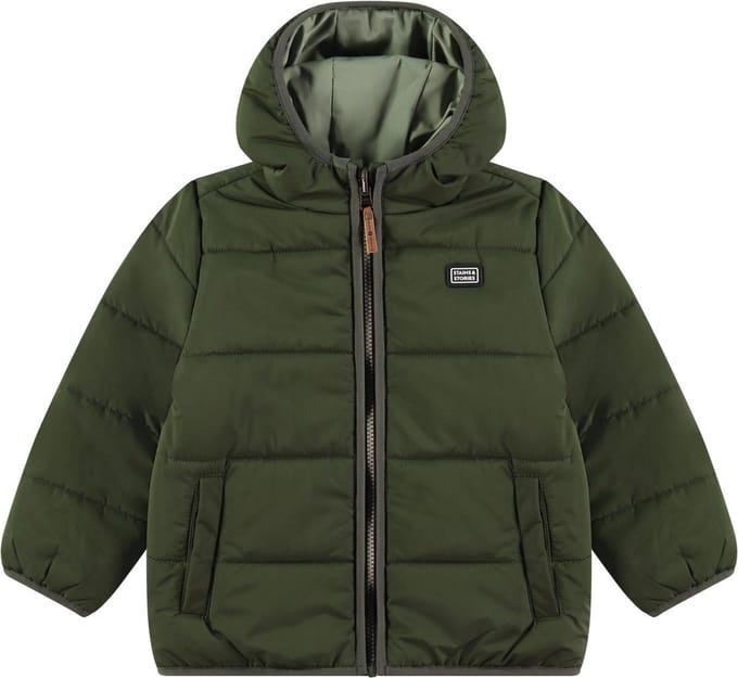 Stains & Stories boys winterjacket reversible Jongens Jas - Maat 92