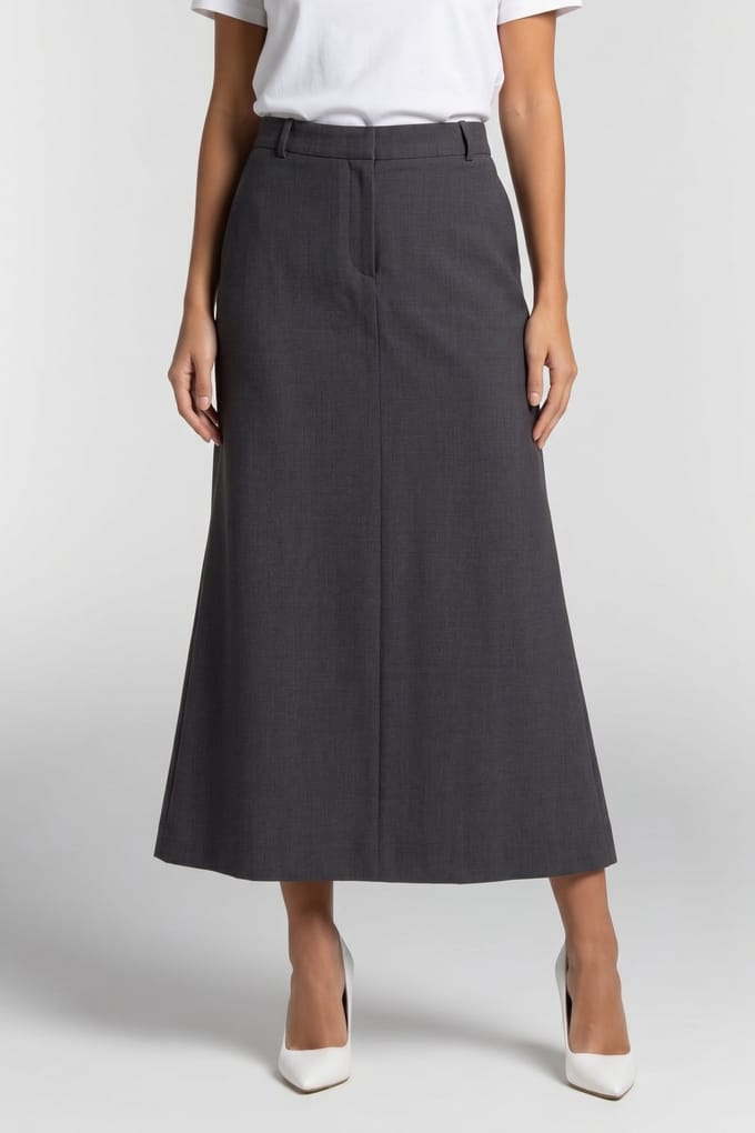 & Other Stories Kimi Wool Skirt Grey Größe: 36 | Maxiröcke Outlet | Damen | Grau