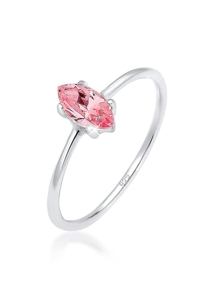 Elli - Ring - Elli Ringen Marquise zirconia minimalistisch 925 zilver - Dames