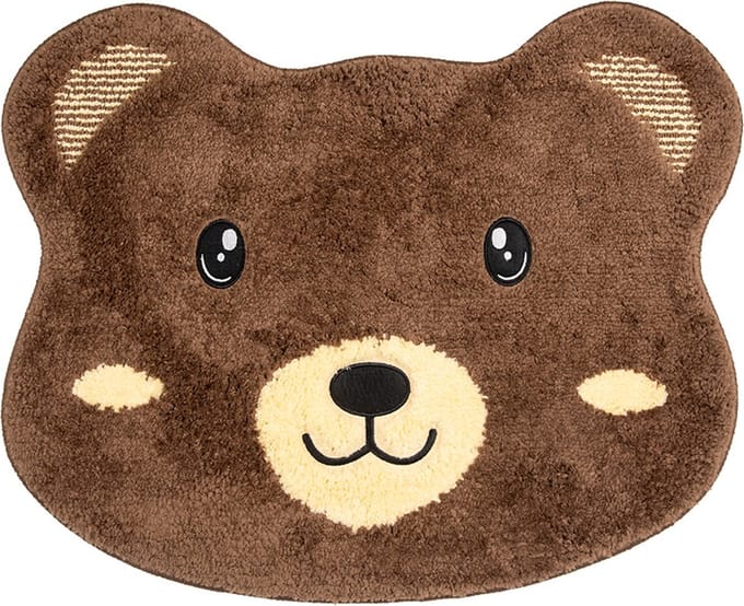 Clayre & Eef Badmat 60x48x1cm Bruin Polyester Beer