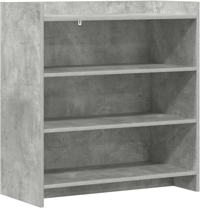 vidaXL - Dressoir - Betongrijs - 75 - x - 36 - x - 80 - cm - Bewerkt - hout