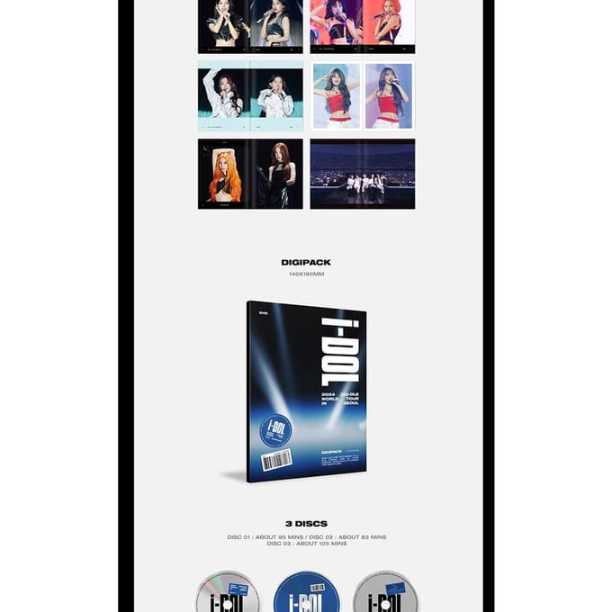 I-DLE - Tournée mondiale 2024 [iDOL] à SÉOUL DVD DVD black