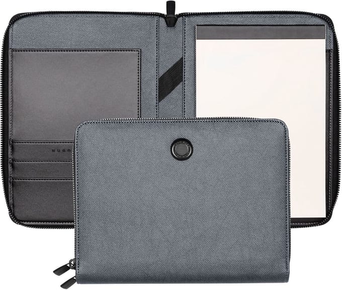 HUGO BOSS Schrijfmappen Gleam Writing Set Grey / Gun Grijs