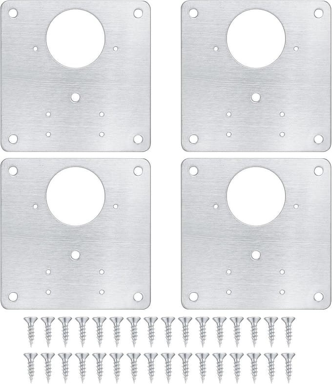 Solidchoice - Set van 4 Keuken Hinge Reparatieplaten met Schroeven